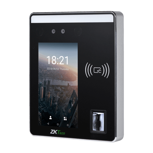 Биометрический терминал СКУД распознавания лиц со считывателем отпечатка пальцаSpeedFace-H5 - фото2