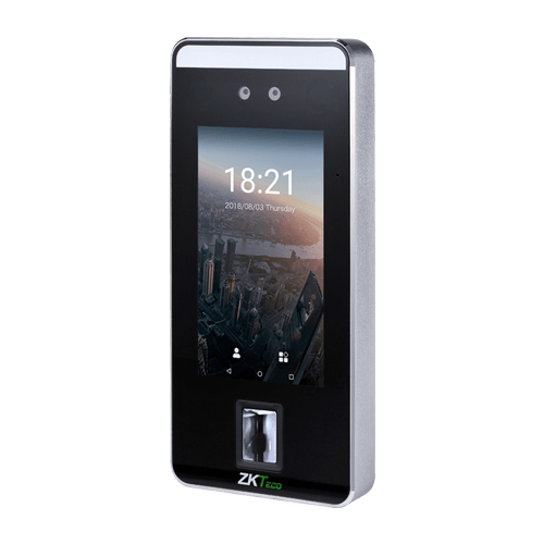 Биометрический терминал распознавания лиц со считывателем отпечатка пальцаSpeedFace-V5 - фото2