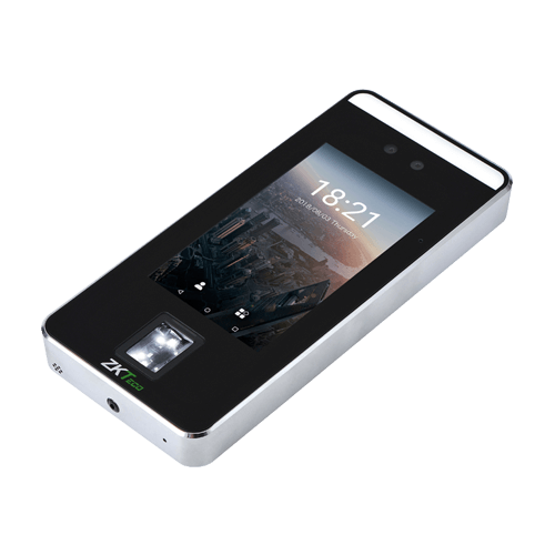 Биометрический терминал распознавания лиц со считывателем отпечатка пальцаSpeedFace-V5