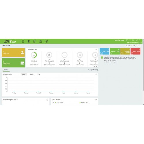 Модуль СКУД для больничных комплексовZKBioSecurity (гостиница) - фото3